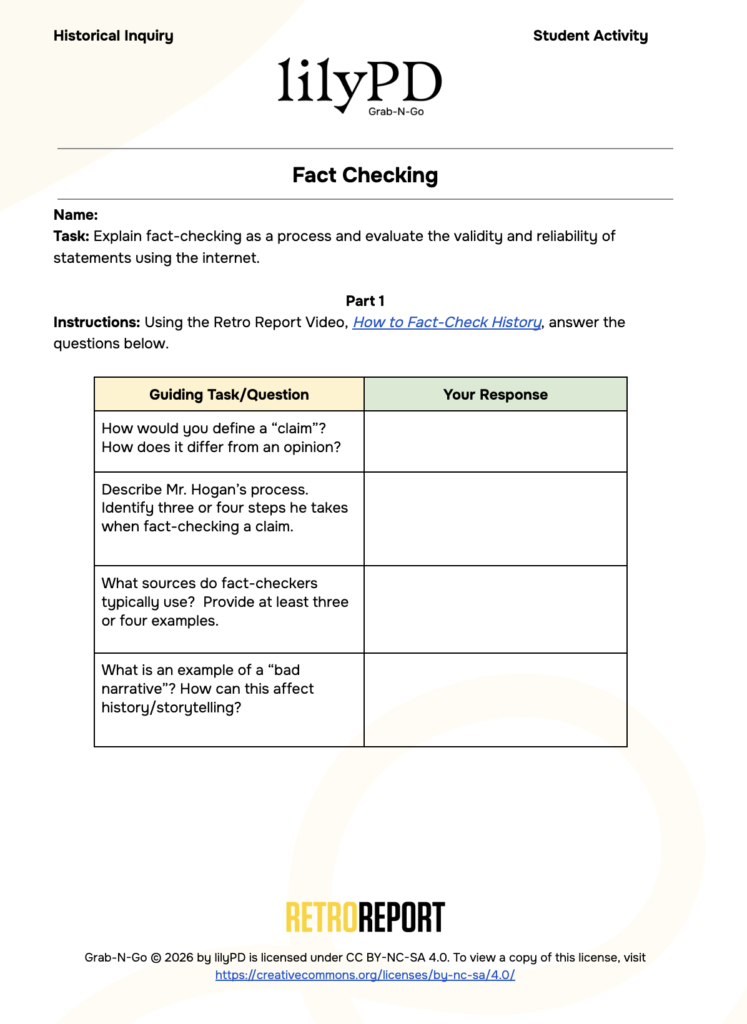 Media Literacy Strategy: Fact Checking